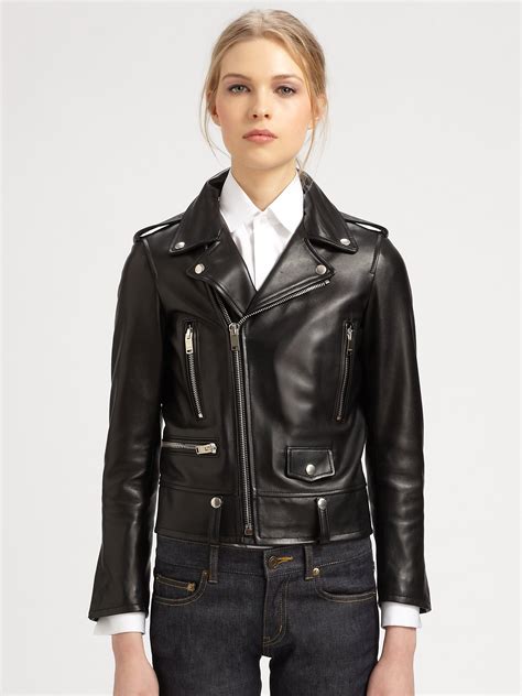 ysl coach jacket black|Saint Laurent Jackets for Women .